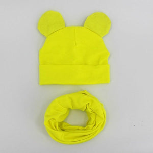 Baby Hat Cotton Ear Cap For Boys And Girls Winter Hat Scarf Set Children Boys Cap Scarf