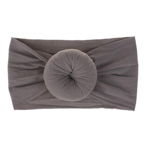 Newborn Infant Kids Girls Nylon Bow Hairband Headband Stretch Turban Knot For Bay Girls