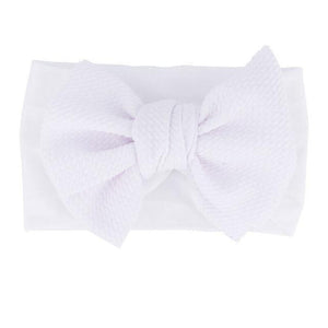 Baby Accessories Infant Baby Girl Cute Bow Headband Newborn Solid Headwear Headdress Nylon Elastic Hair Band Bow For Girls