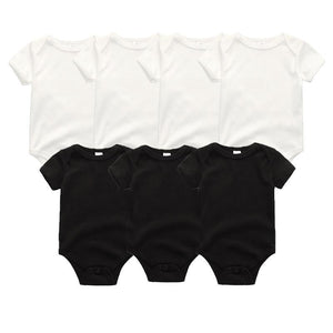 Unisex Newborn Baby Rompers Clothing Infant Jumpsuits 100%Cotton Children 7Pcs/Lot Set for Girls and Boys Jumpsuits For Kids