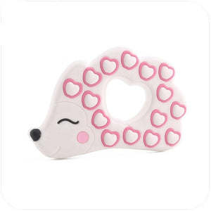 BPA Free Food Grade Silicone Teethers Cartoon Animals Shape Pacifier Clips, Accessories Baby Teething 1pc