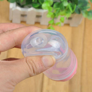 Safety Silicone Bottle For Infant Dids Deeding Bottles With Spoon Baby Food Supplement Bottle Cup For Kids