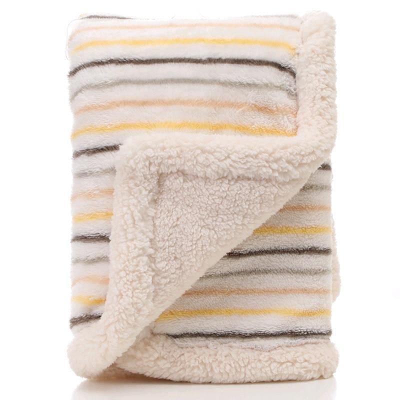 Baby Winter Blanket Newborn Baby Thicken Cotton Fleece Blankets for Infant Warm Soft Swaddle Envelope Blanket for Kids