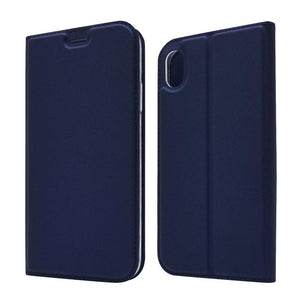 Lightweight Simple iPhone XS Case on for iPhone XS Max X XR 6S 5S 7 8 Plus 11 pro max Cover Luxury Wallet Magnet Flip Leather Cases Magnetic Closure PU Leather Phone Case Full Protective Cover for iPhone