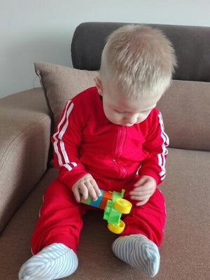 Fashion New Clothes Cotton Long Sleeve Solid Zipper Jacket Pants 2pcs Baby Boy / Baby Girl Clothing Set In Sport Design