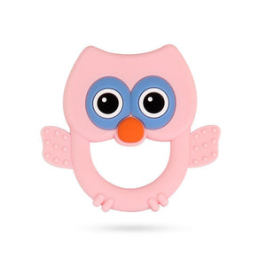Baby Silicone Teethers BPA Free Teething Toy Animal Dog Koala Owl Elephant Baby Ring Teether Silicone Beads For Kids and Baby