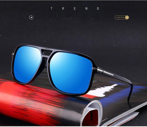 Luxury Polarized Men Business Oversized Mirror Sunglasses For  Driving Brand Designer Driver Sunglasses UV400 Protection