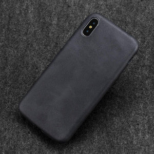 Ultra Thin Phone Cases For iPhone 13 6 7 14Plus XS Max Cover Leather Skin Soft Silicone Case For iPhone XR X 11 12 Pro Case Anti-Scratch iPhone Xs max Cover Genuine Leather iPhone Cases for iPhone