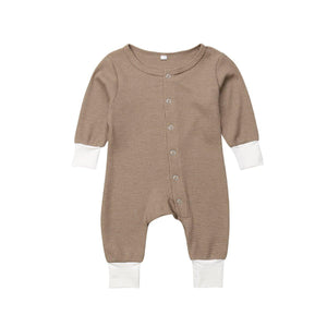 Baby Romper Jumpsuits Autumn Winter Warm Long Sleeve Rompers Clothes In Retro Classic Style