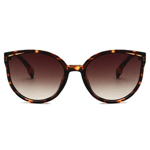 Luxury Modern Elegant Lady  Sunglasses WIth  Cat Eye Women Eyewear  Plastic Frame Clear Lens With  UV400 Protection