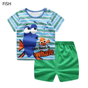Modern Baby Short Sleeve Clothing Set For Boys And Girls Cotton Underwear SuitSummer Pajamas for Kids