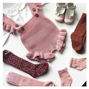 Baby Girl Knitted Clothes Rompers Jumpsuit Cotton Infant Baby Girl Romper In Retro Style For Girls