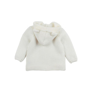Winter Hooded Knitted Long Sleeve  Sweaters For Newborn Babies