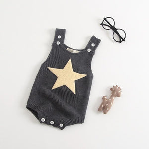 Baby Girl Knitted Clothes Rompers Jumpsuit Cotton Infant Baby Girl Romper In Retro Style For Girls