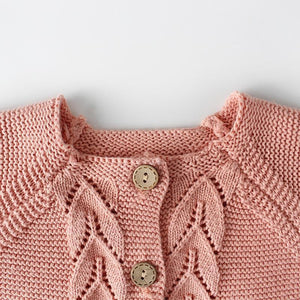 Modern Cotton Baby Girl Cardigan Clothes With knitted Outerwear & Coats for Infant Boys and Girls Romper Winter Jumpsuit