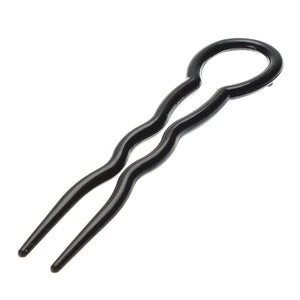 3 Pcs/Set Women Round Toe U Shaped Hair Pins and Clips Plastic Grips Convenient Simple Forks Hair Styling Tool Magic hairgrips