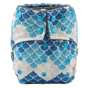 Luxury Charcoal Bamboo Baby Cloth Diaper Nappy Washable Reusable Double Gusset Square Tabs Nappies for Baby and Kids