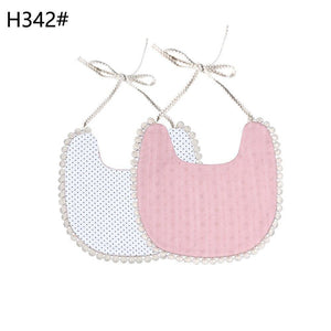 Handmade Luxury Floral Baby Bib Accessories Burp Cloths Newborn Baby Boy Girl Kids Cartoon Bibs 100% Cotton Linen Waterproof Saliva Bib For Kids