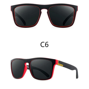 Men Polarized Sunglasses Vintage Anti-UV Driving Driver Black  Eyewear Rectangle Shades Men Oculos masculino