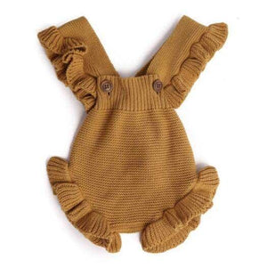 Baby Girl Knitted Clothes Rompers Jumpsuit Cotton Infant Baby Girl Romper In Retro Style For Girls