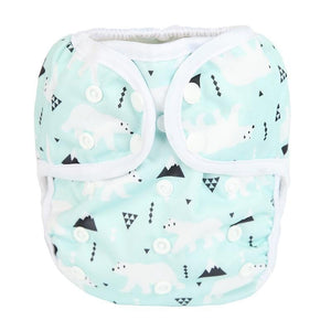One Size Baby Cloth Diaper Cover Nappy Waterproof Double Gusset Design Adjustable Diapers For Babies