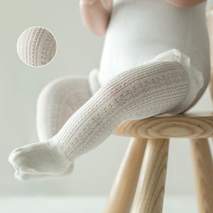 Modern Baby Girl Pure Cotton Summer High knee Mesh Breathable Cotton Long Girl Socks