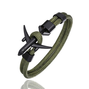 Luxury Plane Bracelets For Men and Women Charm Survival Rope Chain Paracord Bracelet Metal Airplane Hooks Summer Style