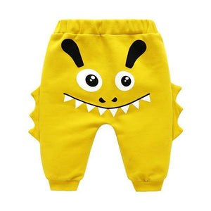Modern Baby Boys Girls Cartoon Pants Spring High Waist Guard Belly Trousers Print Bottoms In Interesting Style For Girls And Boys