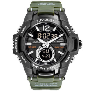 New Modern Luxury Sport Watch For Men Fashion Casual Alarm Clock 50M Waterproof In Military Chrono Dual Display Style Wristwatches Relogio Masculino