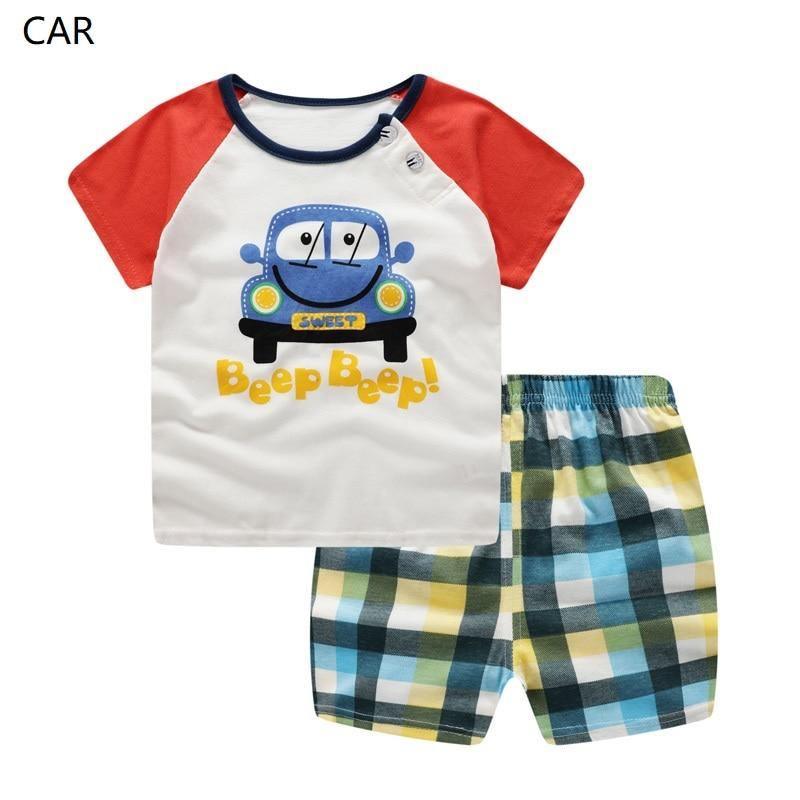 Modern Baby Short Sleeve Clothing Set For Boys And Girls Cotton Underwear SuitSummer Pajamas for Kids