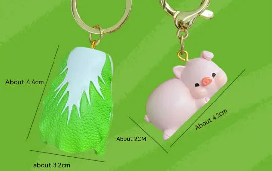 Couple A Pair Of Buckles Creative Keychain