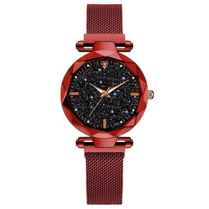 New Luxury Women Watches Ladies Watch Starry Sky Magnetic Waterproof Female Wristwatch For Women and Girls