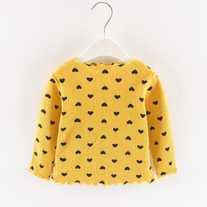 Modern Girls Clothes Sets Cotton Long Sleeves Dot T-shirt and Cat Strap Dress 2Pcs Baby Clothing Dress For Girls and Babies from 6-24months and Girls 3-4years