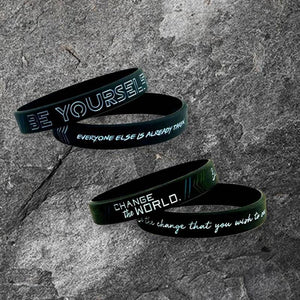 Silicone Wristband Rubber Motivation Bracelet Perfect Gift For Men Unique Jewelry Cool Style