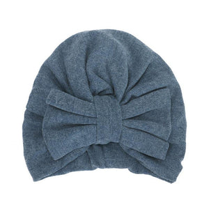 Modern Trend Stylish Baby Hat for Girls Big Bow Turban Baby Cap Accessories In Great Design