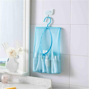 Bathroom Multifunctional Hanging Storage Mesh Bags Eco-Friendly Mesh Bath Toys Baskets For Bathroom For Storage Items