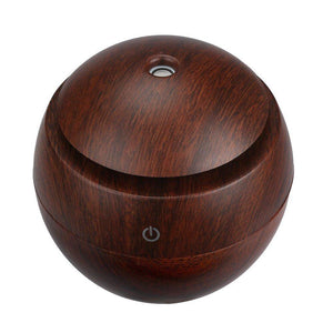 Ultrasonic Air Humidifier Wood Essential Aroma Oil Diffuser With LED Light Electric Aromatherapy Mist Maker