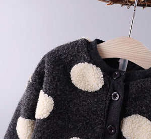 Modern Newborn Baby Girl Clothes Long Sleeve Fleece Cashmere Coat for Toddler Girls Sweaters In Modern Style