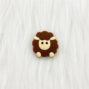 5pcs Animals Cartoon Silicone  Teething  Sheep   For Children Newborn Baby Teether For Teeth