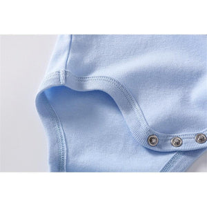 Classic Modern Solid Color Boy Girls Romper Newborn Long Sleeve Cotton Jumpsuit Tops For Girls and Boys Baby
