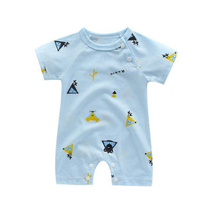 Infant Jumpsuit Summer Romper Cartoon Animal Print Girl  and Boy Cotton Suit Newborn Romper Design