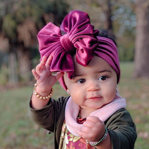 New Large Bow Baby Headband Velet Soft Bowknot Girl Accessories Hair Solid Messy Bows Toddler Headbands Baby Head Wraps Turban Big Bow for Girls