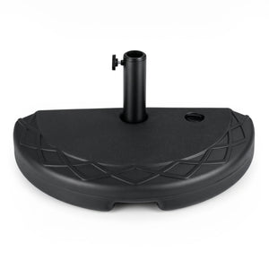 Half Round Patio Umbrella Base 44 lbs Water and Sand Fillable