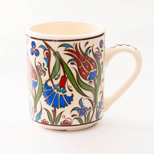 Handmade in Türkiye Ceramic Botanical Mugs - 9 Styles, Mix and Match