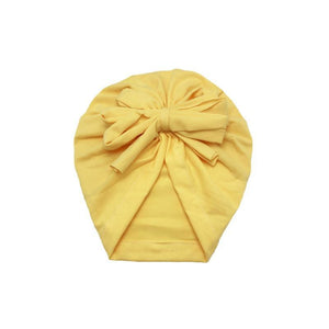 Luxury Modern Baby Headband Hat Bowknot Print Cotton Stretchy Turban Headband Infant Head Wrap Beanie Hat  For Babies and Kids