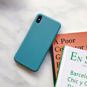 Ultra Thin Slim Fit Soft Grip Anti-Scratch Protective Cover Thicker Candy Phone Case for iPhone Soft Silicon Back Phone Cover for iPhone 12 13 Pro Max iphone Case