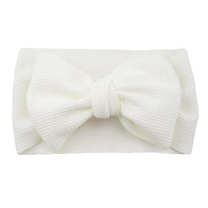 Big Bow Knot Solid Elastic Hairband Headband Stretch Turban Head Wrap Headwear