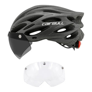 Visored Bike Helmet with LED Light