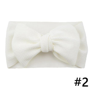 Baby Girls Headband Big Bow Hair Band Kids Adjustable Head Wrap Turban Infant Hair Accessories