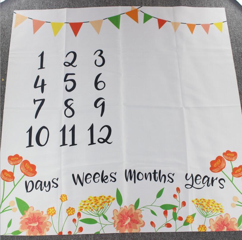 Newborn baby Monthly Growth  Blanket Photography Props Background Cloth For Baby